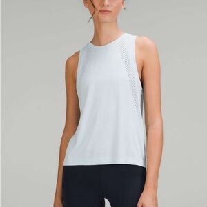 Women's Powder Blue Sleeveless Top